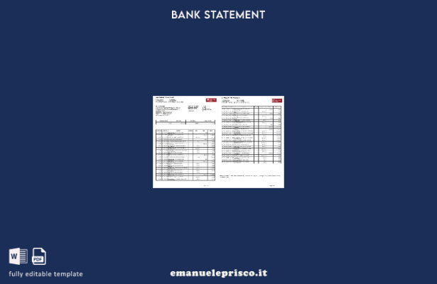 stile verificato India IDFC Primo modello di pagine di parole dell'estratto cont